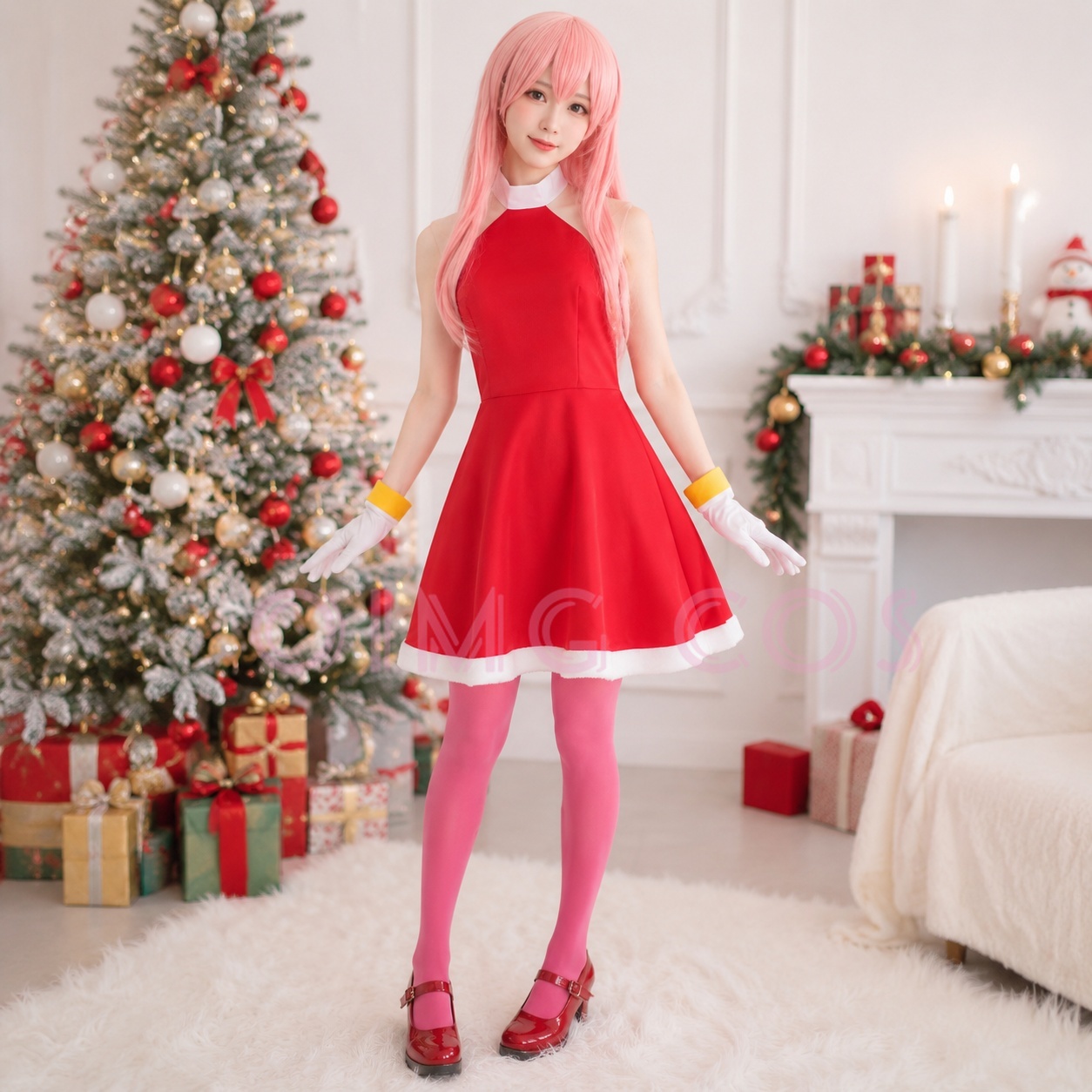 Anime Cosplay Ladies - Kostium Cosplay Amy Rose dla dorosłych,
