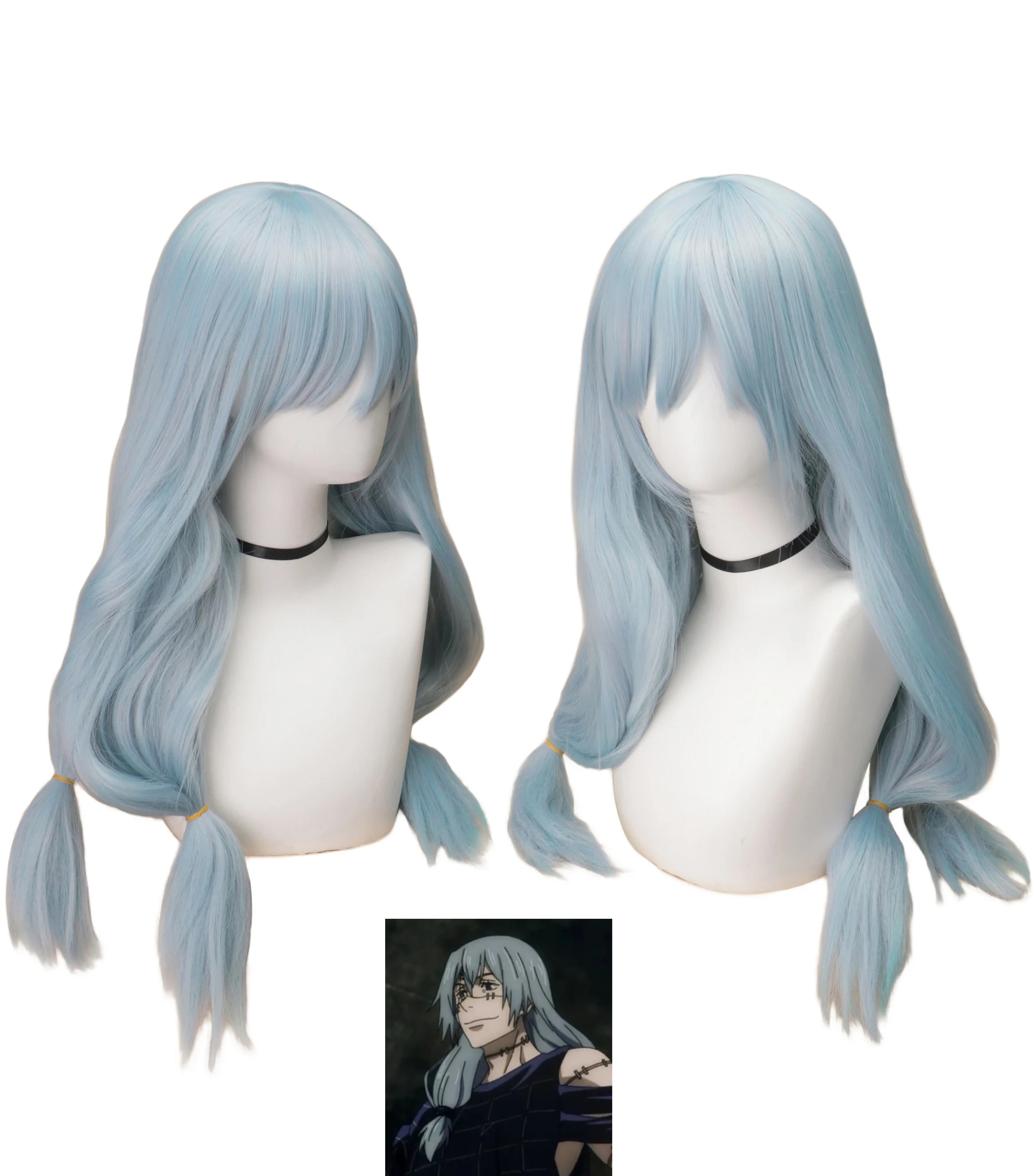 Anime Mahito Cosplay Jujutsu K – Anime Cosplay Blue Hair recenzja i cena